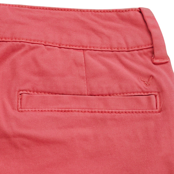 NWT American Eagle Shorts Womens Size 4 Coral Twill Midi Super Stretch Low Rise - Picture 6 of 14